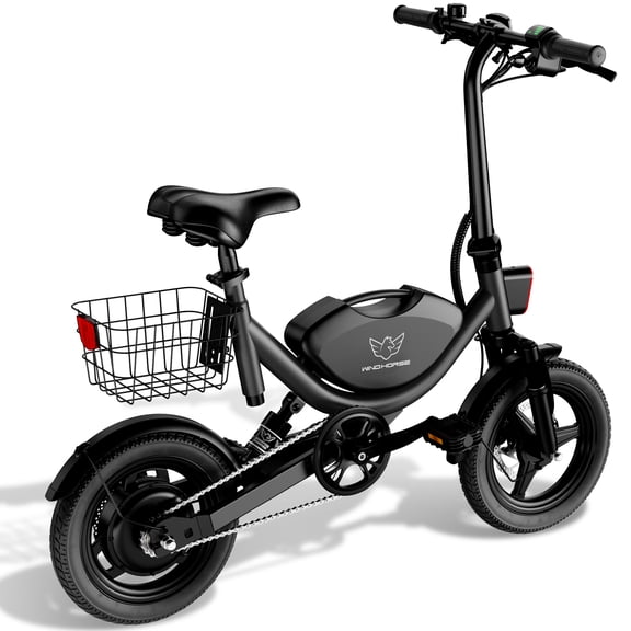 14" Folding Electric Bike for Adults, 20 MPH, 35 Miles, 715W Motor, 330LBS Capacity with Basket, UL 2849 Certified
