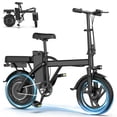 thumbnail image 1 of 14” Folding Electric Bike for Adults & Teens, 500W Motor, 20MPH Top Speed, 48V Removable Battery, Up to 30 Miles Range, UL2849 Certified, 1 of 9