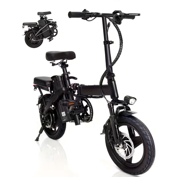 Fast Speed Folding Electric Bike,14-inch 330 Pound Load-bearing Capacity,350w Clearance Dealership,Commuter-friendly, Light Weight, Long-lasting Battery