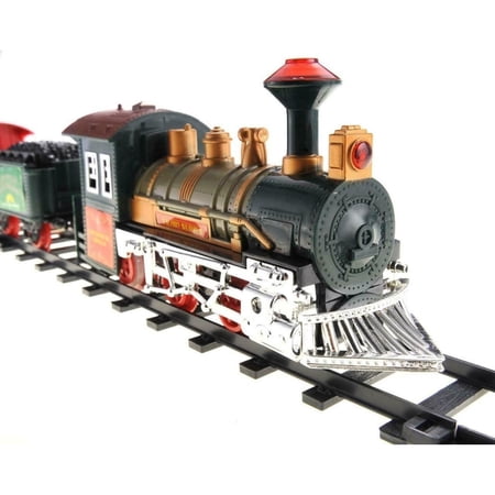 14 Ft Continental Express Toy Train 4 Wagons Set Railroad Endless Track Design