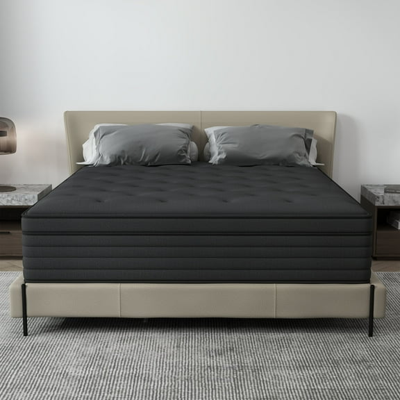 Mulinature 14" Full Hybrid Mattress CertiPUR-US Certified Memory Foam Pocket Spring Mattress Medium Firm in a Box