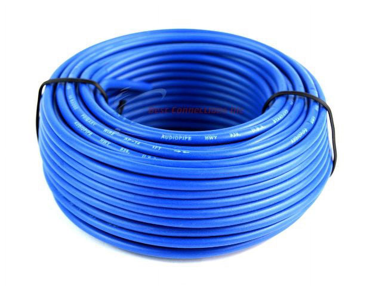 14 GA 50' Feet Blue Audiopipe Car Audio Home Remote Primary Cable Wire - image 1 of 2