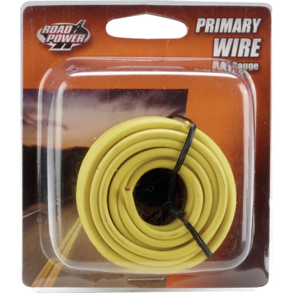 Ac/Dc Wire Primary Wire Compatible With Coleman Cable Inc - 14 Ga, 17 Ft, Yellow