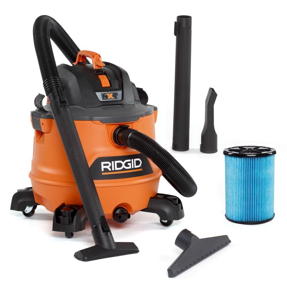 14 Gallon 6.0 Peak HP NXT Wet/Dry Shop Vacuum with Fine Dust Filter, Locking Hose and Accessories