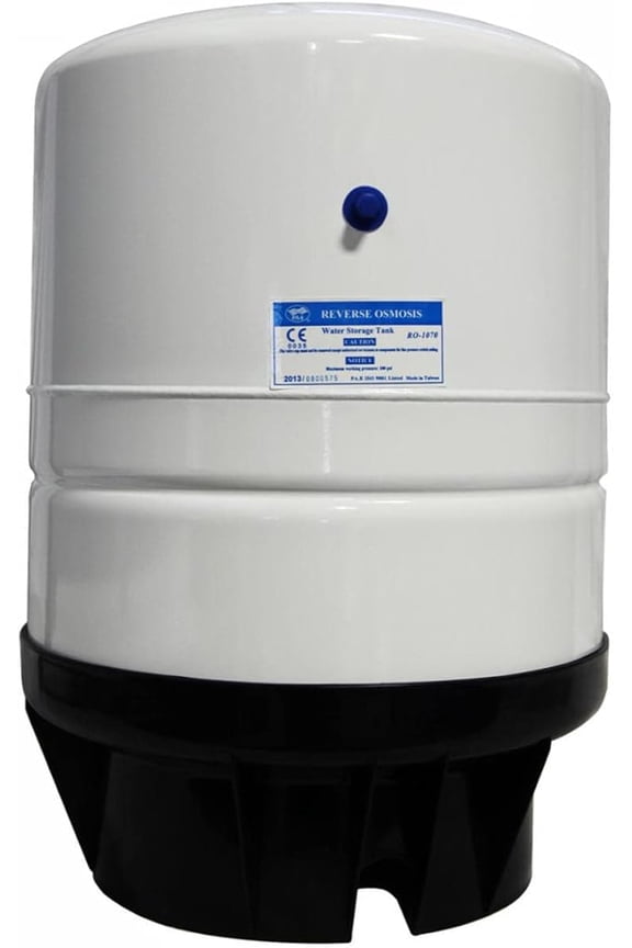 14 Gallon Pre-pressurized Reverse Osmosis Water Storage Tank with 1/4" NPT Male Threaded Connection