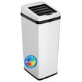 14 Gallon Sliding Lid Touchless Sensor Trash Can with Odor Control