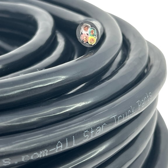 14 Gauge 4 Way Conductor Wire RV Trailer Cable Cord 100% Copper Insulated 100FT