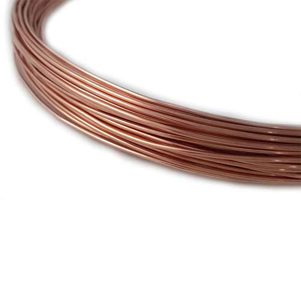 99.9% Dead Soft Copper Wire, 14 Gauge/ 1.63 mm Diameter, 1 Pound Roll Pure Copper Wire