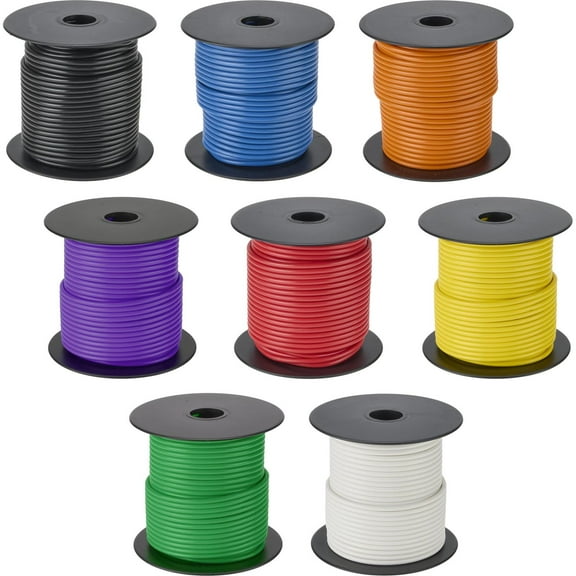 14 Gauge Automotive Primary Wire 100 ft Roll, Yellow