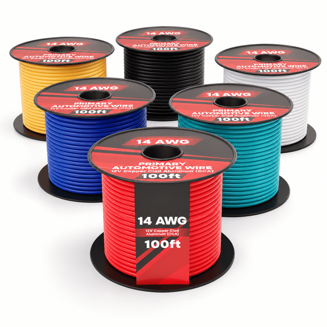 14 Gauge Automotive Wire - 600ft 6-color Cca Stranded - Walmart.com