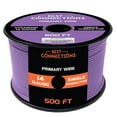 thumbnail image 1 of 14 Gauge Car Audio Primary Wire (500ft–Purple)– Remote, Power/Ground Electrical, 1 of 9