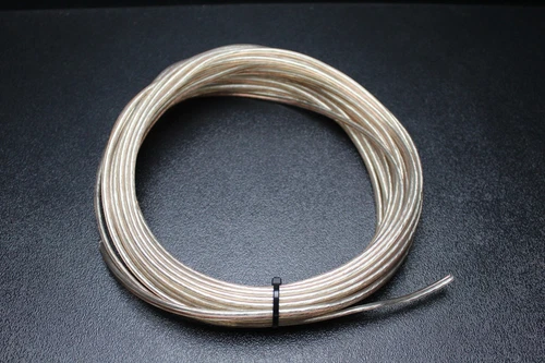 14 Gauge Clear Speaker Wire 25 Ft Awg Cable Power Ground Stranded Home Car
