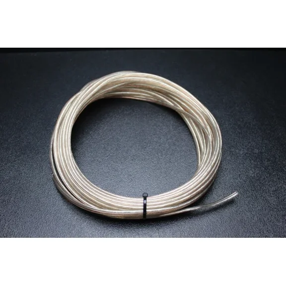 14 Gauge Clear Speaker Wire Per 10 Ft Awg Cable Power Ground Stranded Home Car