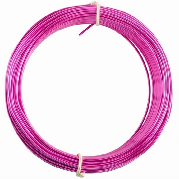 14 Gauge Fuchsia Enameled Aluminum Wire - 60ft