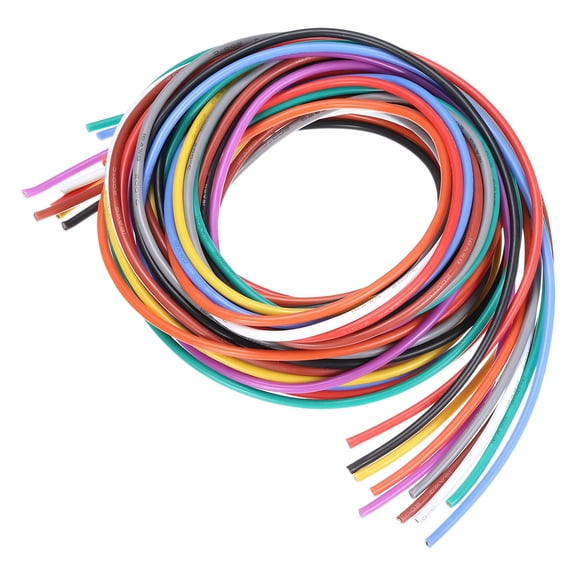 14 Gauge Silicone Wire 14AWG Stranded Wire Tinned Copper Wire High Temp Wire 10 Color 1.5m/4.92ft 10pcs