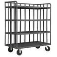thumbnail image 1 of 14 Gauge Steel Open Portable Shelf Truck with 4 Shelves - 48 x 30 x 58 in., 1 of 1