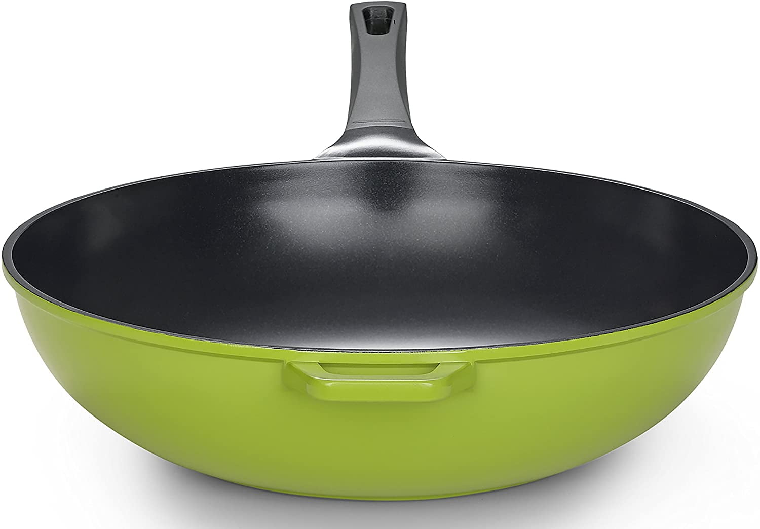 14 Green Ceramic Wok by Ozeri, with Smooth Ceramic Non-Stick Coating (100%  PTFE and PFOA Free)