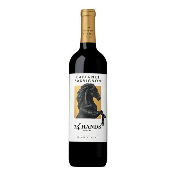 14 Hands Cabernet Sauvignon Washington Red Wine, 750 ml Bottle, 13.5% ABV