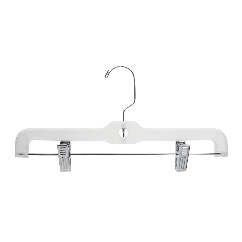 14" Heavy Duty White Skirt/Pant Hangers