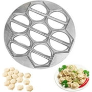 14-Hole Aluminum Dumpling Mold, Durable Manual Kitchen Tool for Homemade Dumplings