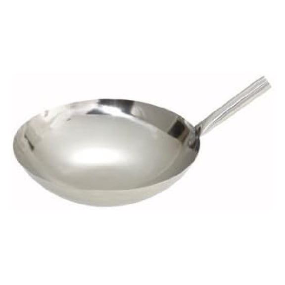 14" Hong Kong Style Stainless Steel Wok