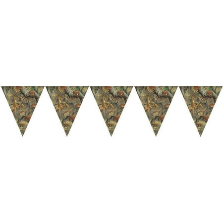 (2 pack) (2 Pack) 14' Hunting Camo Flag Banner
