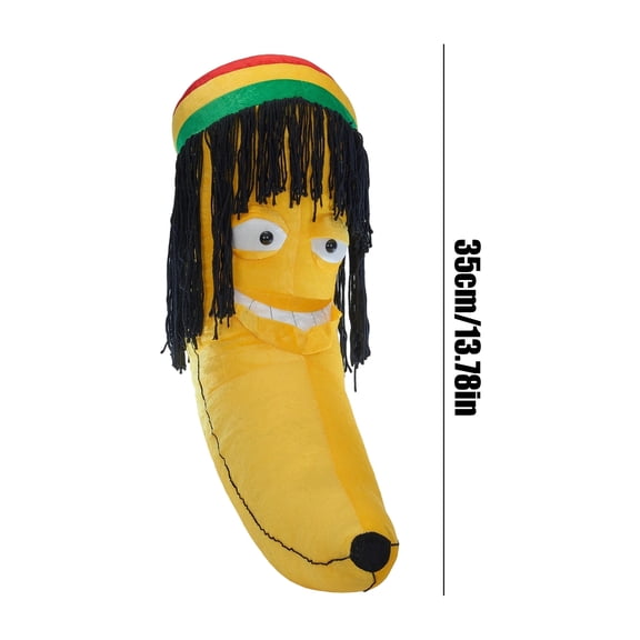 14 INCH RASTA THE BANANA PLUSH STUFFED ANIMAL Unique Collectible For Plush Toy Enthusiasts And Fans Of Quirky Food Themed Stuffed Animals
