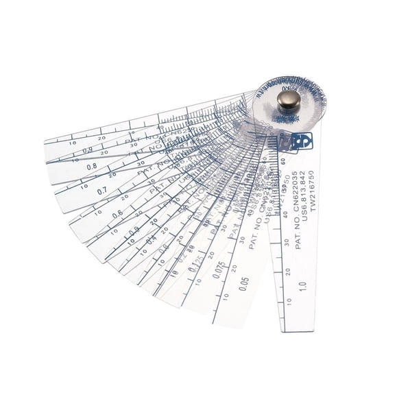 14 In 1 Plastic Feeler Gauge 0.05-1mm Metric Thickness Gauge Valves Foliage Of Valves Spark Gap For Measurement Probe Gap