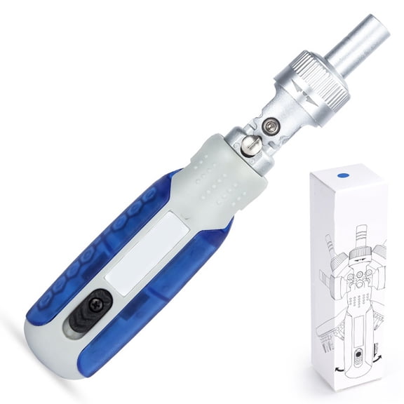 14 In 1 Ratchet Screwdriver Set Manual Maintenance Tool Set Rotating Portable Blue