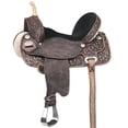 thumbnail image 1 of 14 In Flex Tree Western Horse Saddle American Leather Trail Barrel By Hilason, 1 of 7