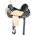 thumbnail image 1 of 14 In Flex Tree Western Horse Saddle American Leather Trail Barrel By Hilason, 1 of 7