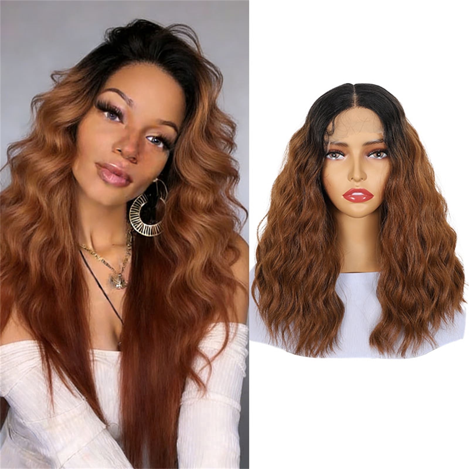 More Beautiful 14" 13x5 Lace Front Synthetic Wig for Women