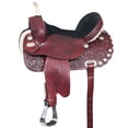 thumbnail image 1 of 14 In Western Horse Saddle American Leather Treeless Trail Barrel Hilason, 1 of 7