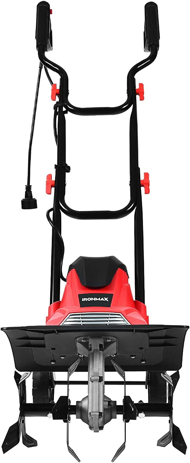 14Inch 10 Amp Corded Electric Tiller and Cultivator, Powerful Tillers