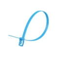 thumbnail image 1 of 14 Inch 120 Lbs Fluorescent Blue Releasable/Reusable Cable Tie - 20 Pack, 1 of 3