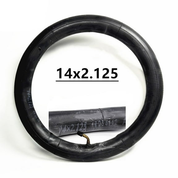 14 Inch 14X2.125 Inner Tube for Electric Bike Wheelbarrow Metal Bent Valve