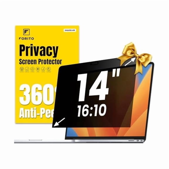 14 Inch 16:10 Laptop Privacy Screen Protector, 360 Anti Peeping and Anti Glare Laptop Privacy Shield Compatible with All 14" Laptops with 16:10 Aspect Ratio