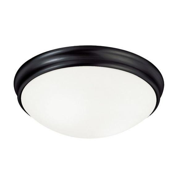 14 Inch 3 Light Flush Mount In Modern Style 14 High By 4.25 Wide-Matte Black Finish Capital Lighting 2034Mb