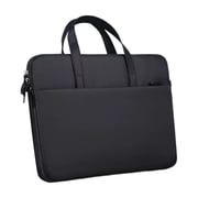 14 Inch 360  Full Protective Laptop Sleeve Bag, Waterproof Shockproof Computer Case Cover, Slim Lightweight Briefcase with Handle for Men Women, Black