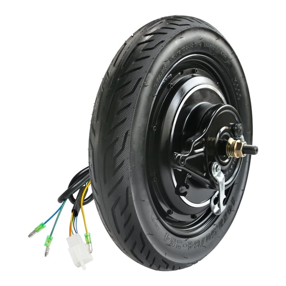 14 Inch 36V 500W Brushless Hub Motor Wheel with Drum Brake for Electric Scooter E-Bike Motorcycle Dirt Pit Bike Bicycle Tricycle Wheelbarrow, 14x2.50 (64-254) Tubeless Road Tire