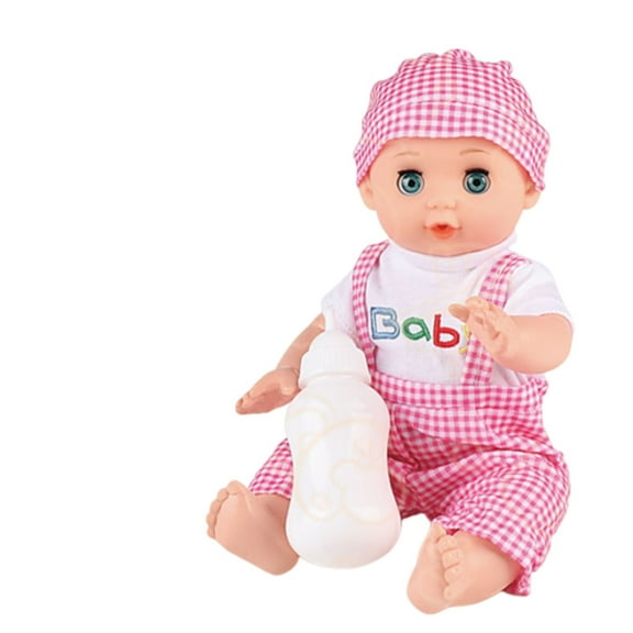 14 Inch Animated Baby Doll Drinking Wets Interactive Talking Eyes Blinking With Bottle Ic Sound For Kids Girls Pretend Play