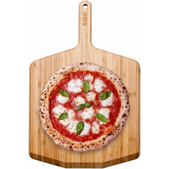 14 Inch Bamboo Pizza Peel with 22.6 Inch L x 14 Inch W Dimensions ...