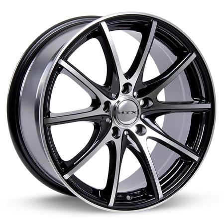 14 Inch Black Alloy Wheel Rim for Hyundai Accent, RTX 81455 14x6 4x100 4Lug