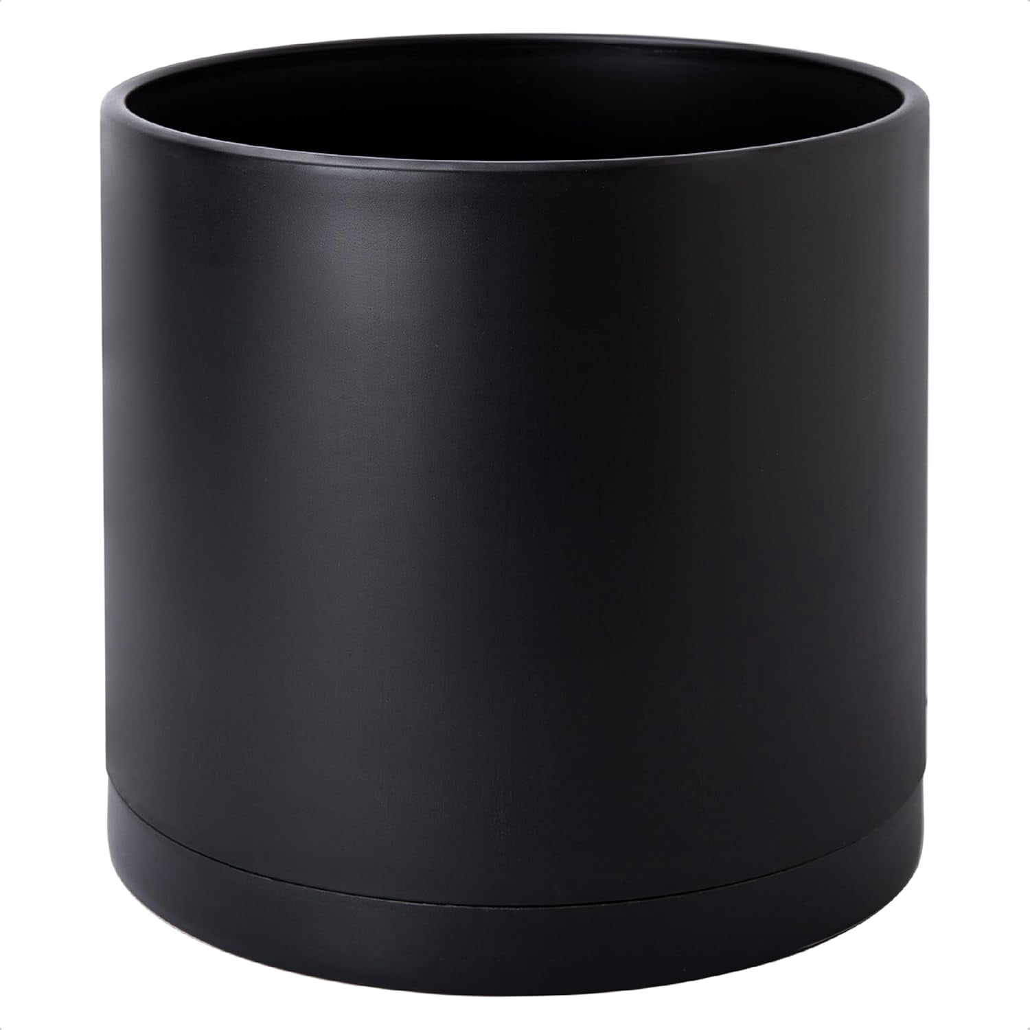 14 Inch Black Plastic Planter Pots for Plant Pot with Drainage Hole and ...