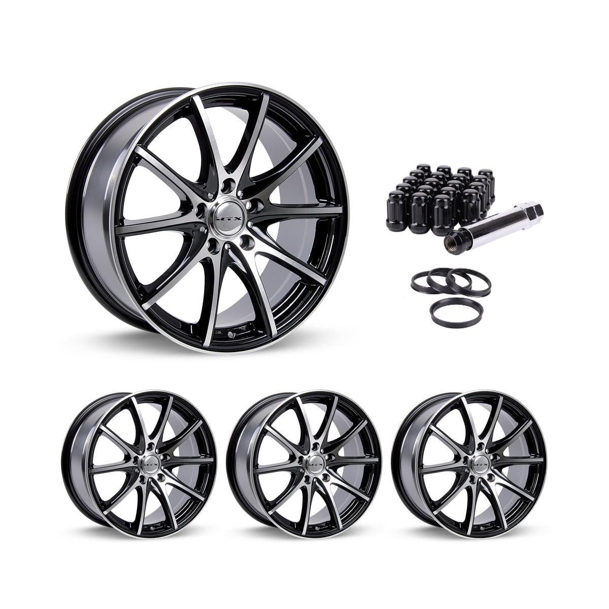 14 Inch Black Rims (Set of 4) for 2006-2020 Toyota Yaris, RTX 81455-CJ ...