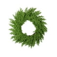 thumbnail image 1 of 14 Inch Christmas Cypress Wreath, Christmas Wreath for Front Door, Pine Wreath Artificial Green Cedar Wreaths with Pine Cones for Wall Window Porch Indoor Outdoor Winter Decor, 1 of 6
