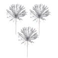 thumbnail image 1 of 14 Inch Christmas Tree Picks and Sprays,Silver Glitter Firecracker Tassel Branch Bouquet, Floral Christmas Tree Filler Decor for Christmas Tree Vase Party Wedding, 1 of 6
