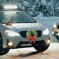 thumbnail image 1 of 14-Inch Christmas Wreath with LED Lights Car Grille Decoration Decor, 1 of 6