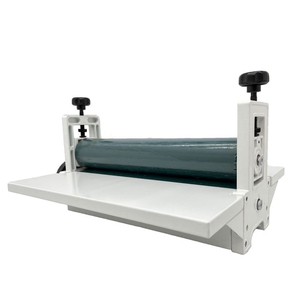 14 Inch Cold Laminating Machine with Manual Pressure Adjustment and Foldable Working Table