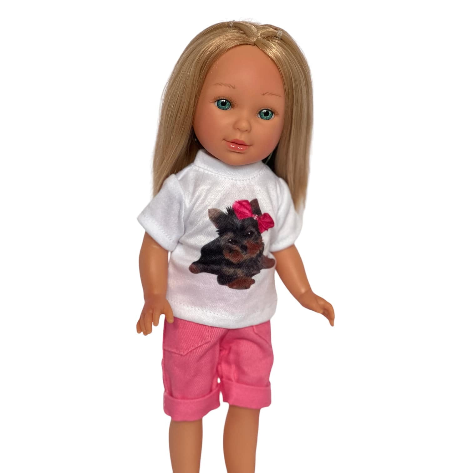 14 Inch Doll Clothes- Matching Yorkie Shorts Set Outfit for